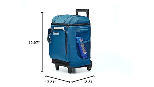 42-Can Soft Rolling Cooler with Wheels A6523