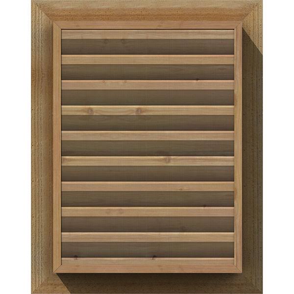 Unfinished Functional Vertical Gable Vent M3521