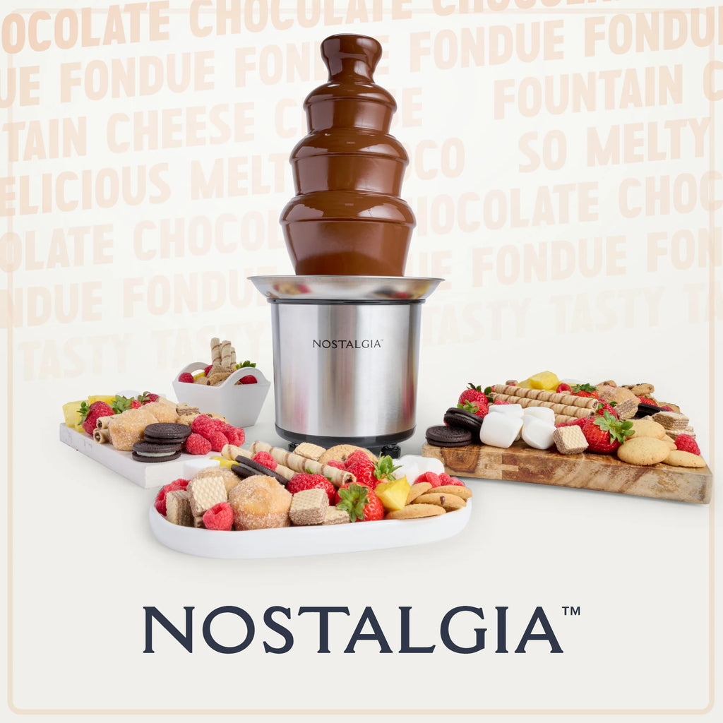 4-Tier Stainless Steel Chocolate Fondue Fountain I4278