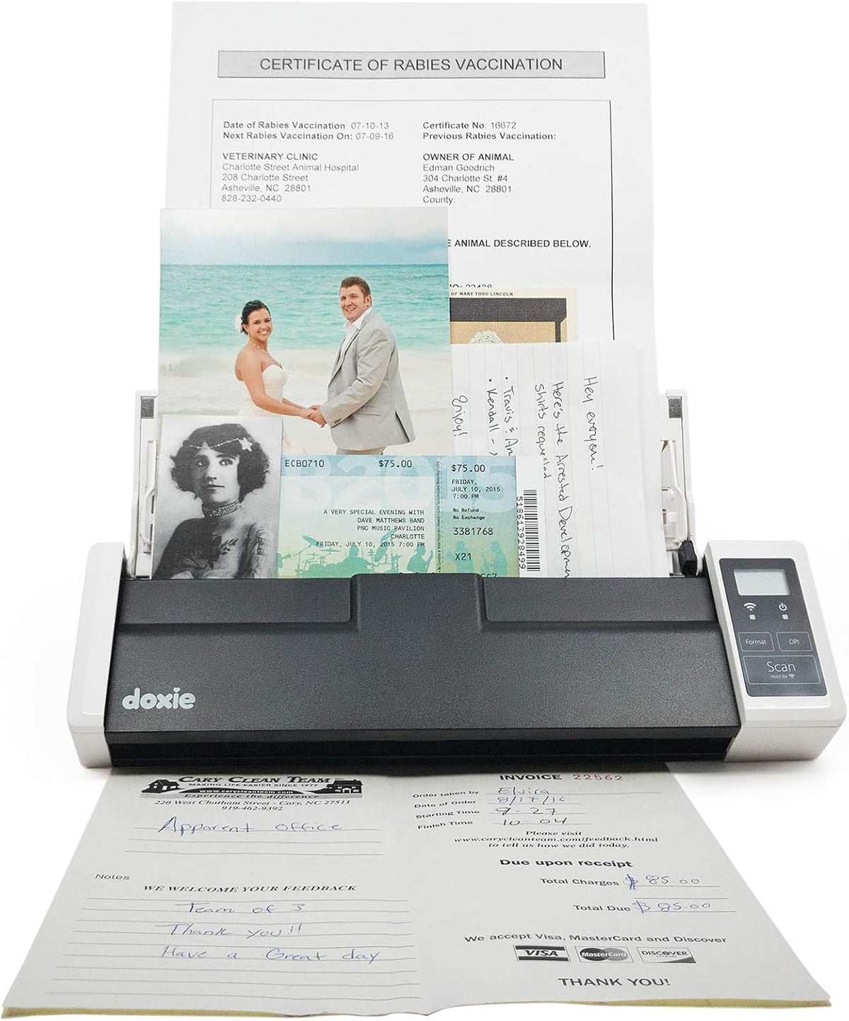 Rechargeable Document Scanner with ADF and Wi-Fi D556219