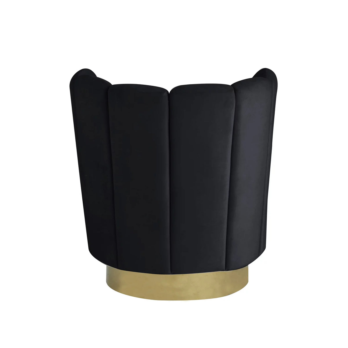 Black Velvet Swivel Accent Chair Z8991