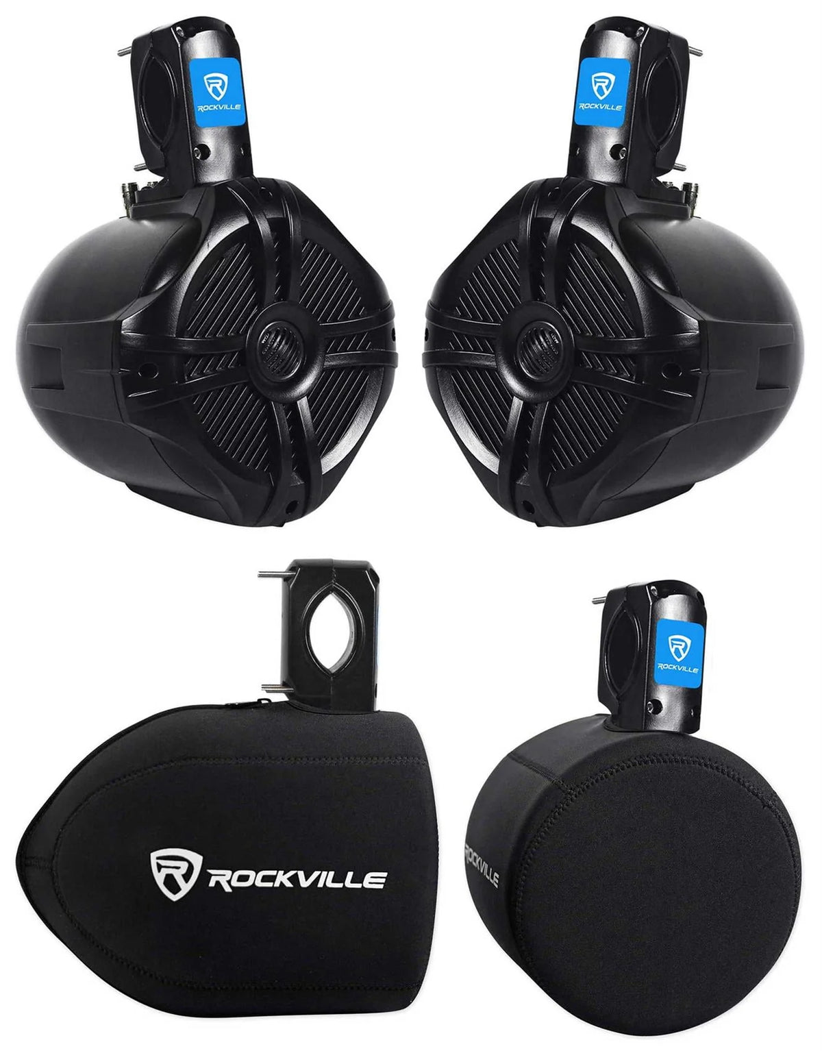 6.5 Black Marine Wakeboard Tower Speakers T7658