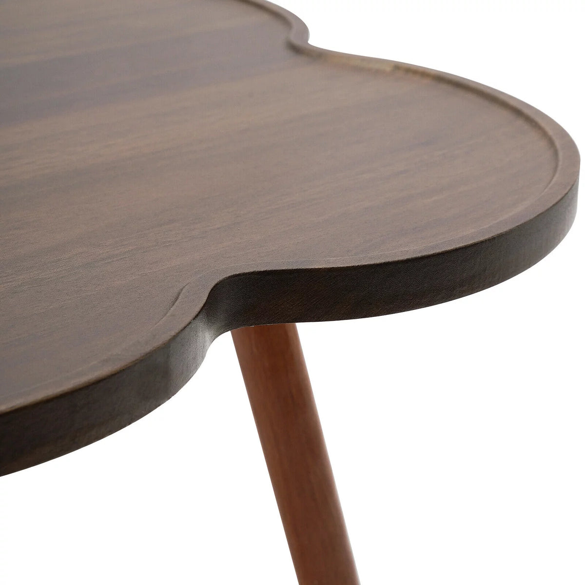 Log Color Coffee Table with Wood Legs M83471