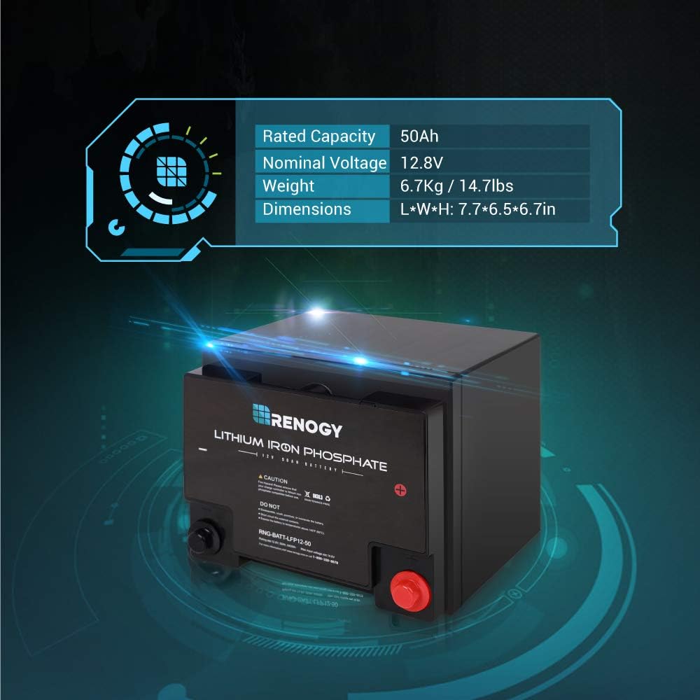 12 Volt 50Ah Lithium-Iron Phosphate Battery Z6714