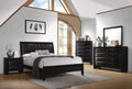 Black Sleigh Headboard Bedroom Set S68068