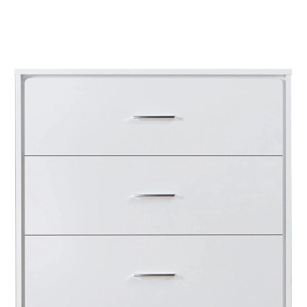 White 5 Drawer Wooden Chest R781885