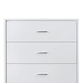 White 5 Drawer Wooden Chest R781885
