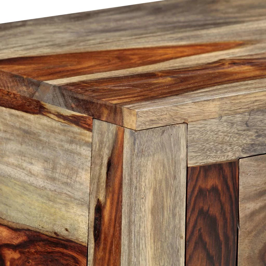 White 3 Drawer Sheesham Wood Console Table G206