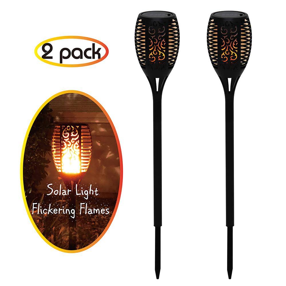 Solar Torch Light Waterproof Outdoor Landscape Path Light 2-Pack Y62108