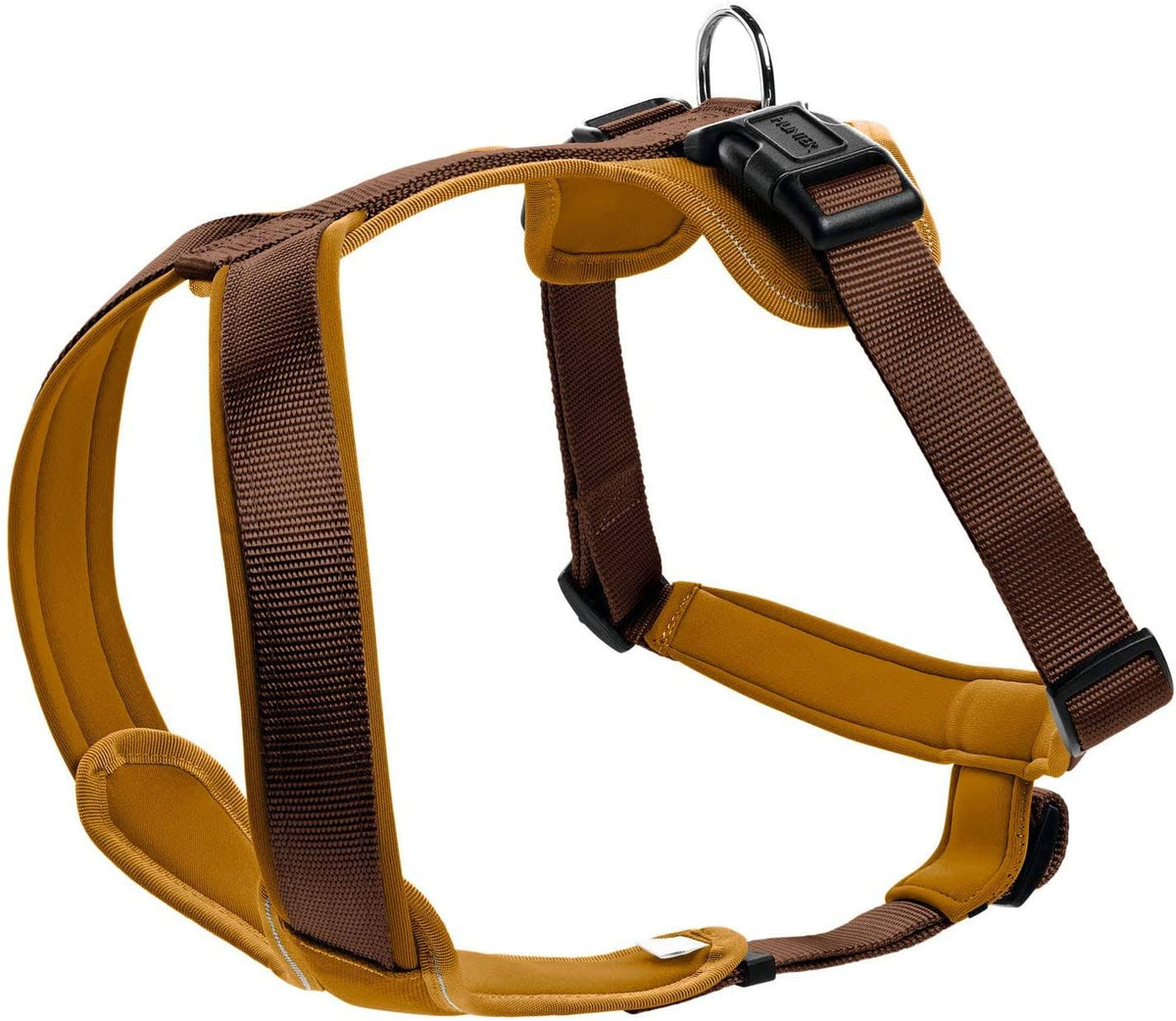 Brown Caramel Neopren Nylon Harness 15mm x 38-48cm S3397