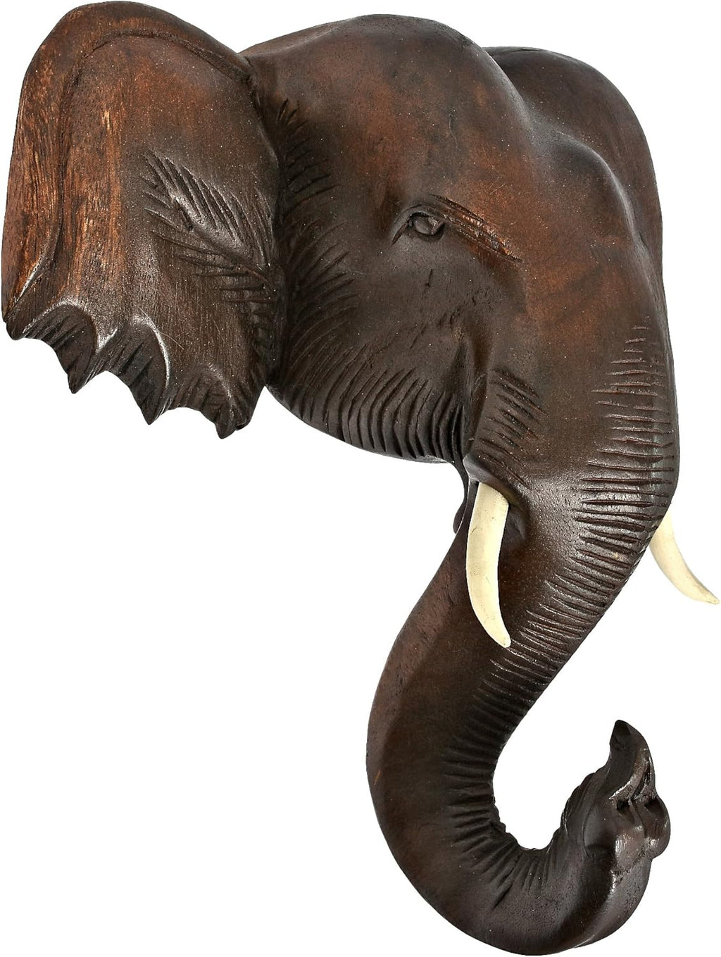 Thai Elephant Head Sculpture Wall Art 12X12 V10435