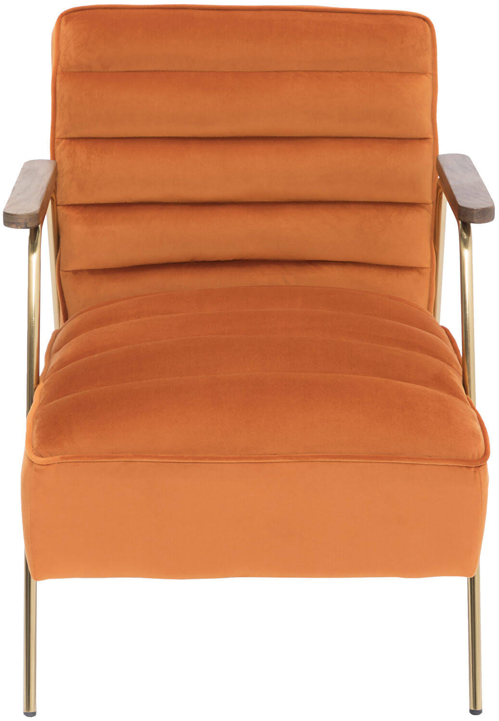 Orange Velvet Accent Chair B122579