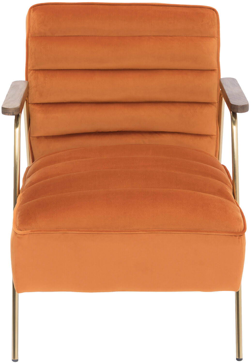 Orange Velvet Accent Chair B122579