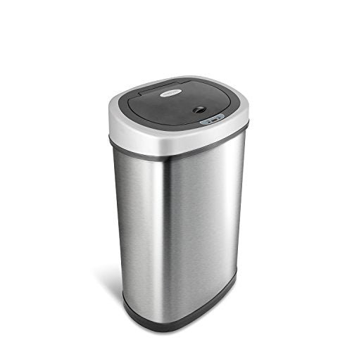 Automatic Touchless Infrared Motion Sensor Trash Can, 13 Gal 50L, Stainless Steel U17467