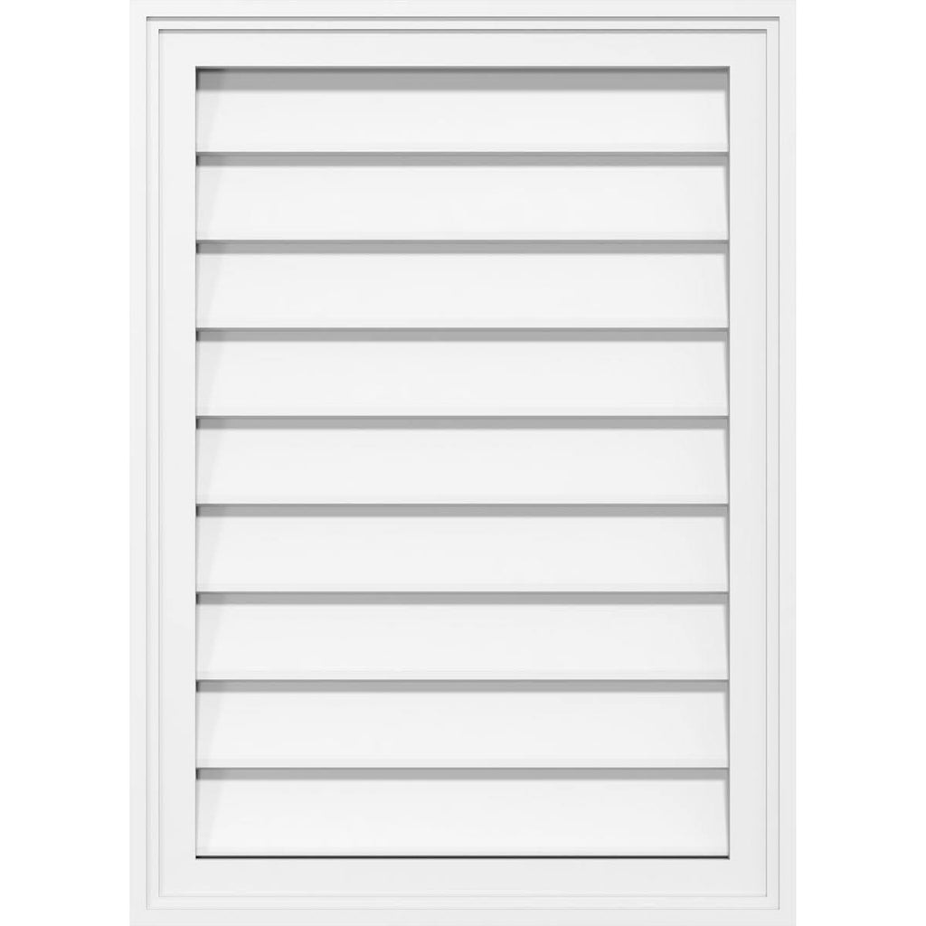 PVC Gable Vent with Brickm Q65309