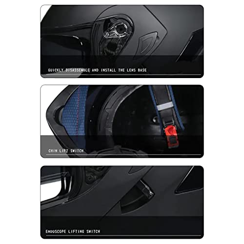 Dual Visors Flip up Modular Motorcycle Helmet B245
