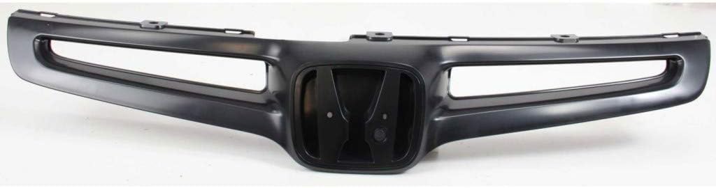 Painted Black Grille Assembly for Honda Accord Sedan 2003 2004 2005 Pack of 2 F554