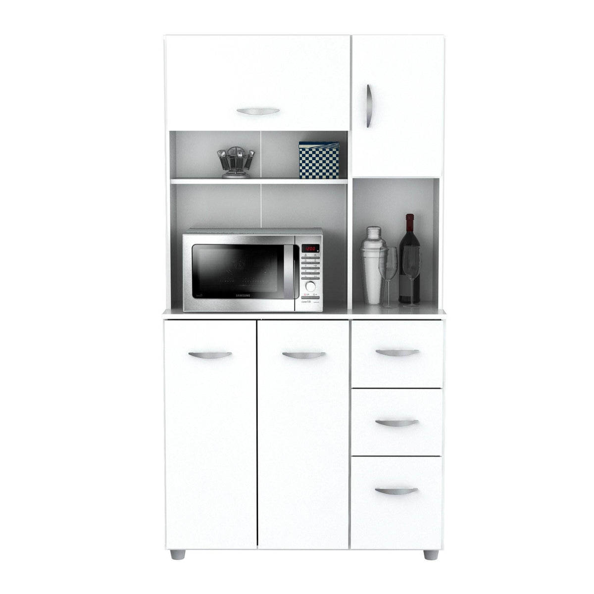 White Kitchen Storage Cabinet G656
