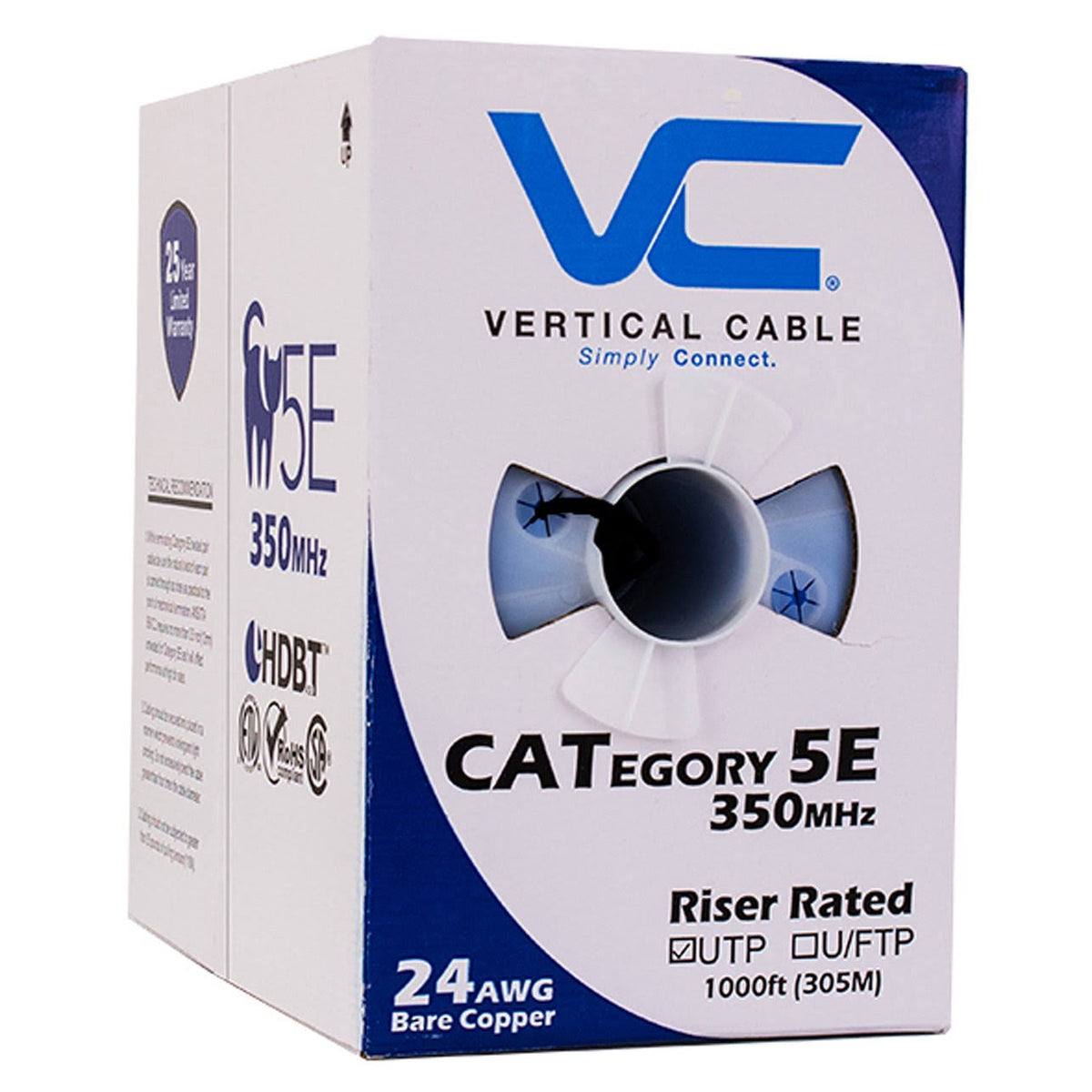 1000ft Bulk Cat5e Ethernet Cable V14635