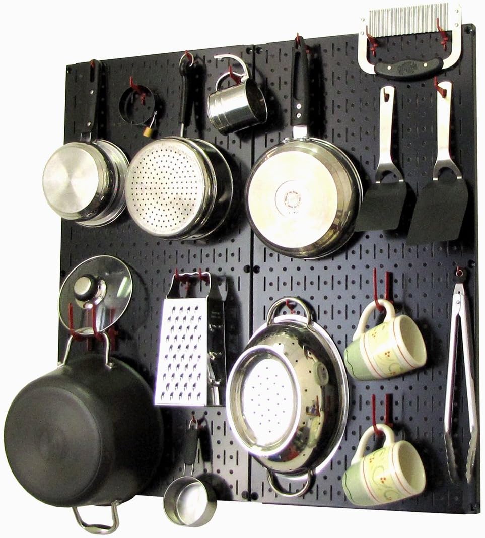 White Pegboard Storage and Organization Kit with Accessories Pack of 2 A9916