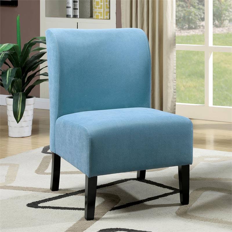 Blue Fabric Accent Chair F408