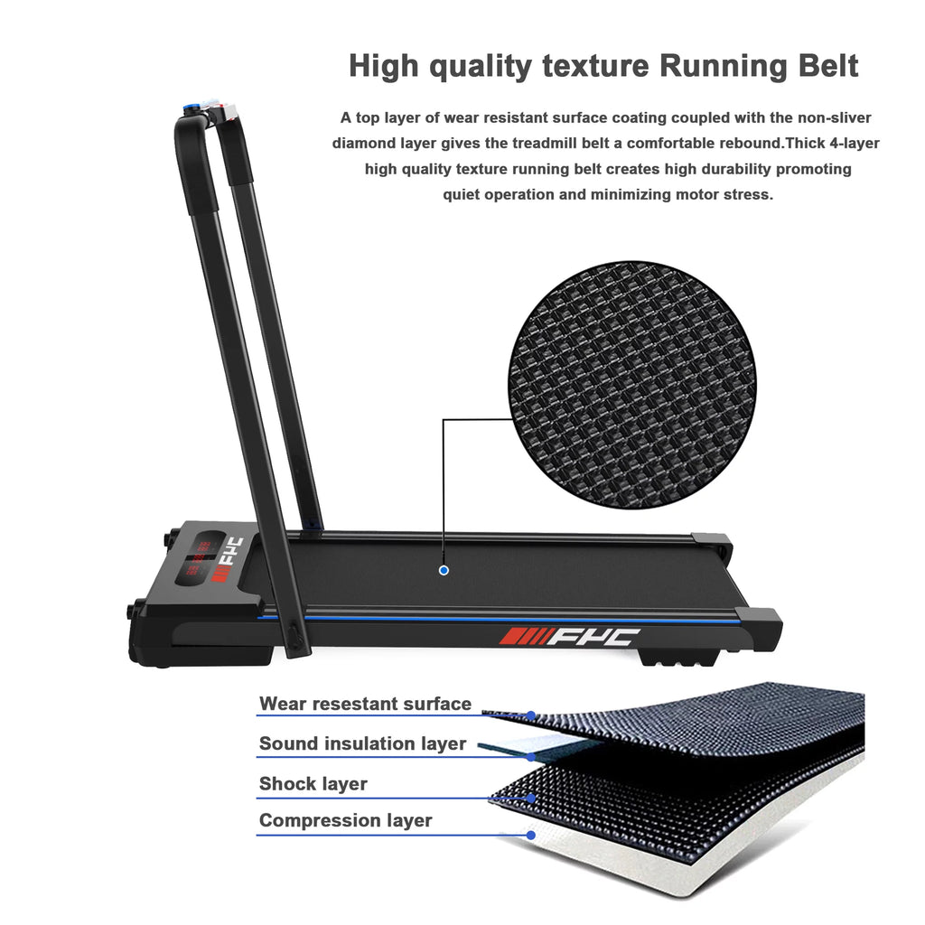 2 in 1 Under Desk Treadmill 2.5HP Blue H5381