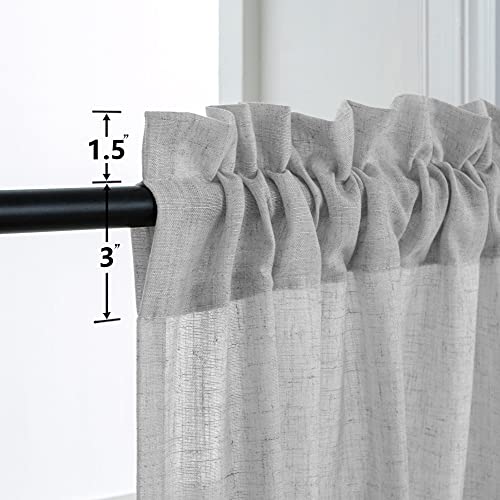 Sheer Linen Blended Curtains Q7938