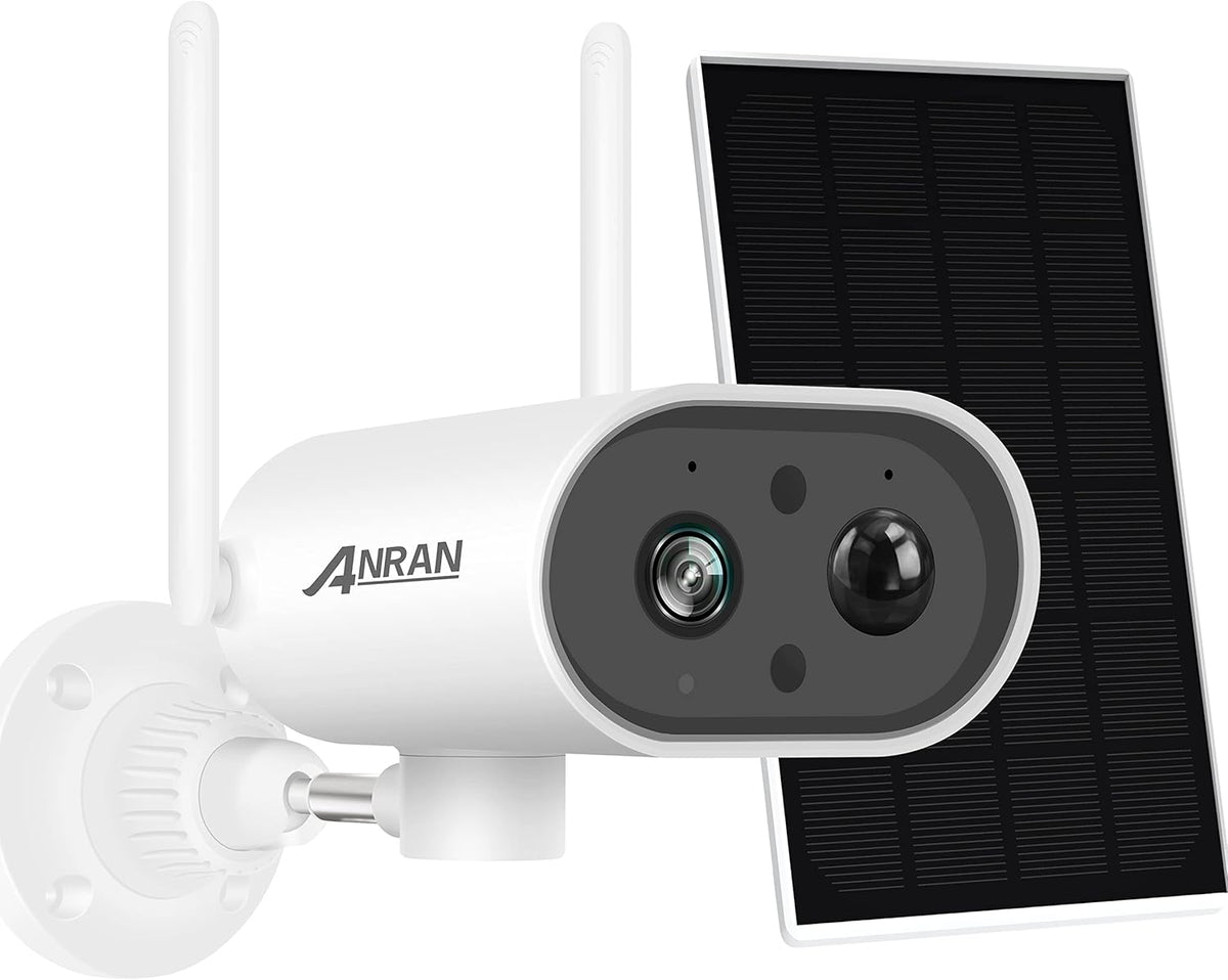 Wireless Outdoor Solar Security Camera 1080P White F483