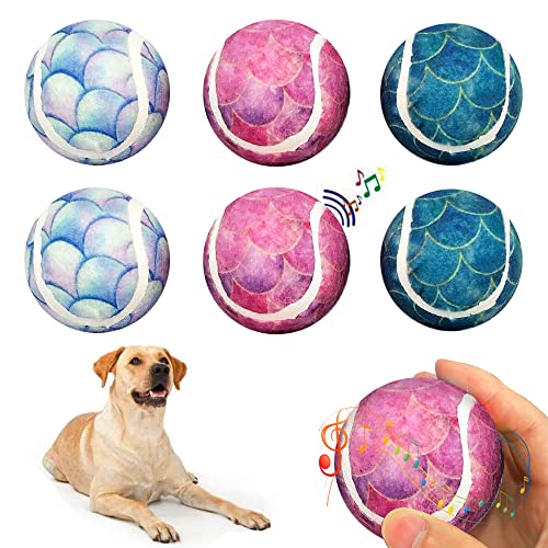 6 Pack 2.6" Colorful Squeaky Dog Toys S664697