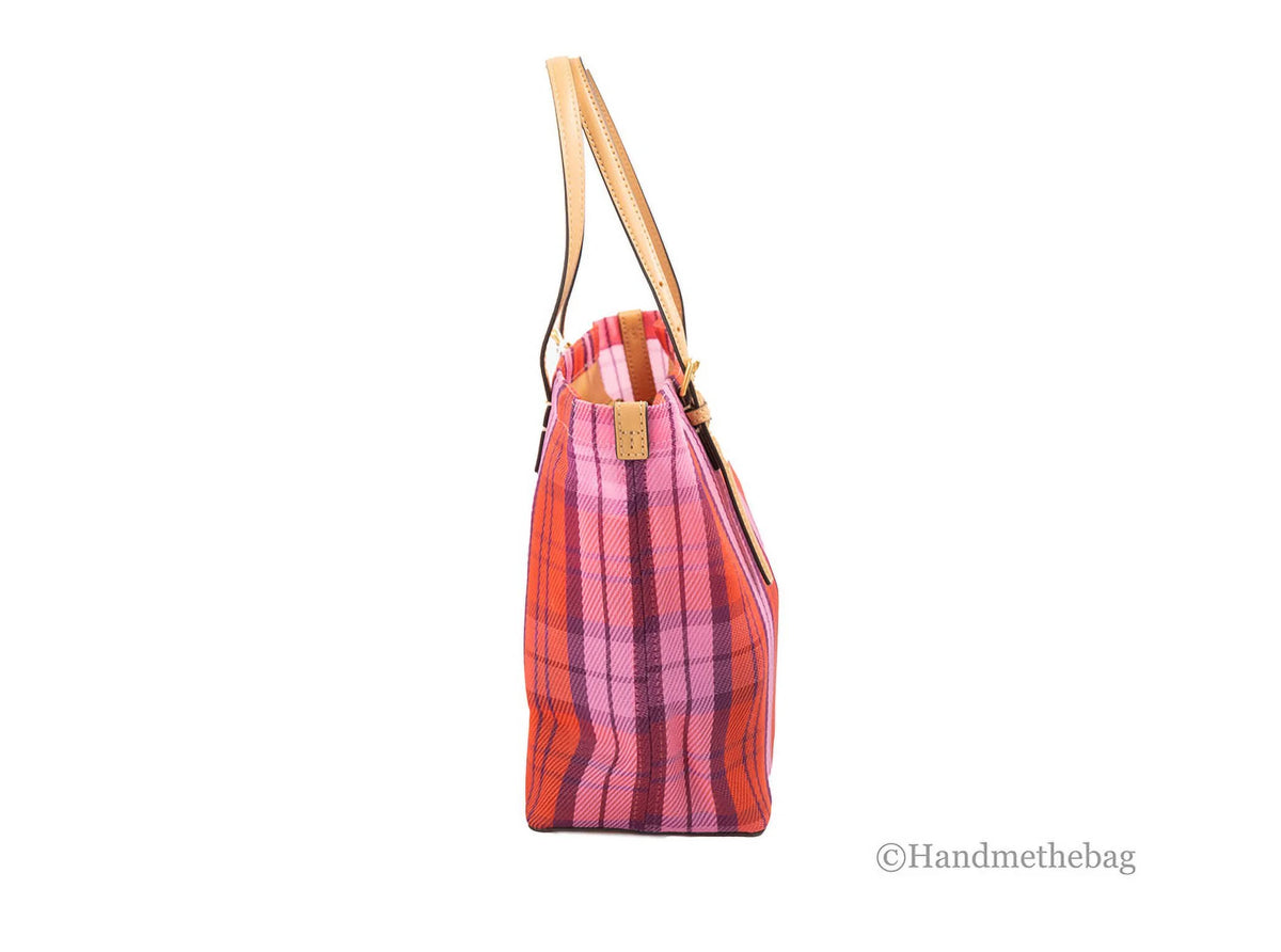 Pink Red Mesh Tote Handbag A88092