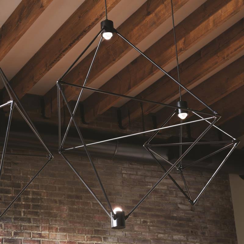 Black LED Chandelier D271