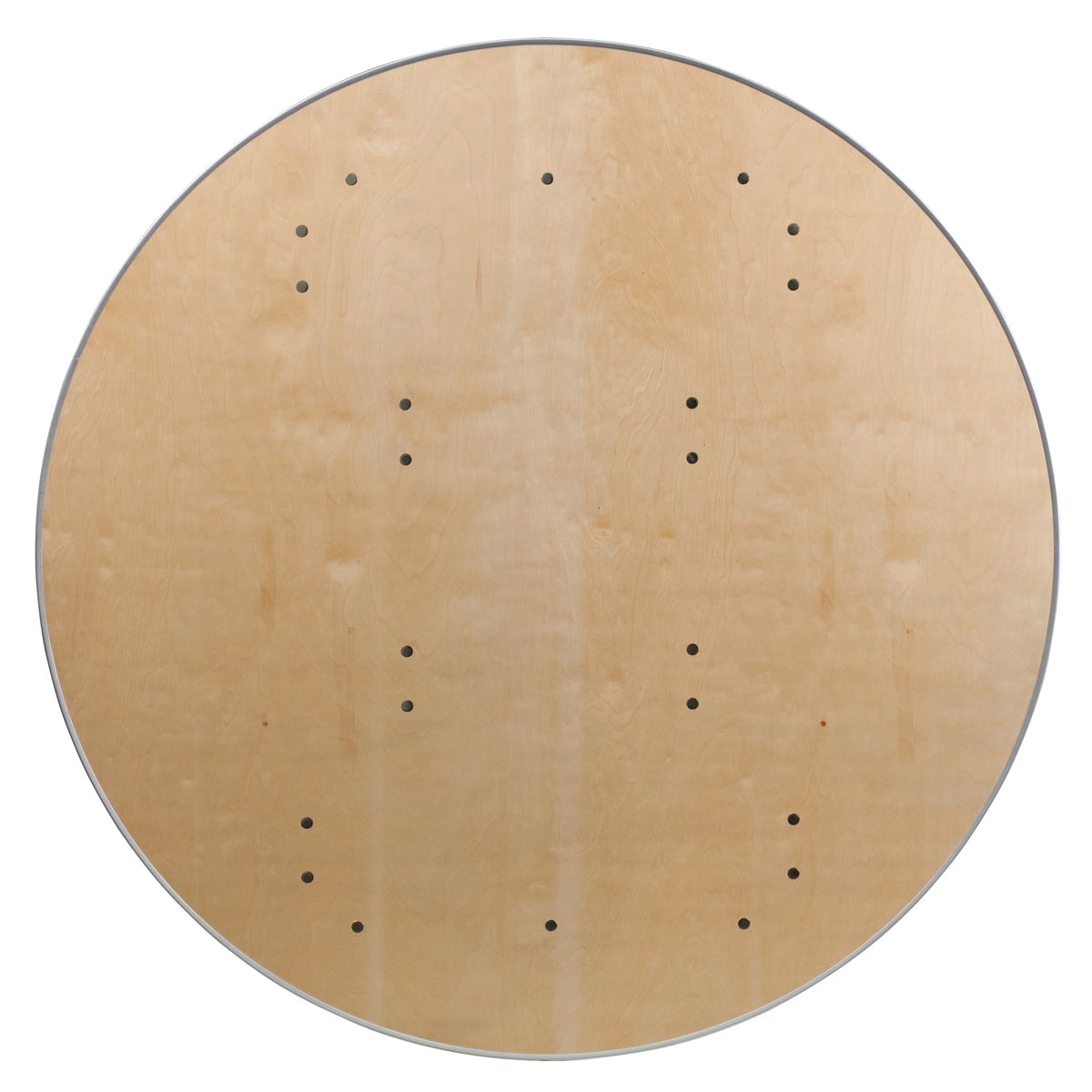 4-Foot Round Heavy Duty Birchwood Folding Banquet Table Y65661