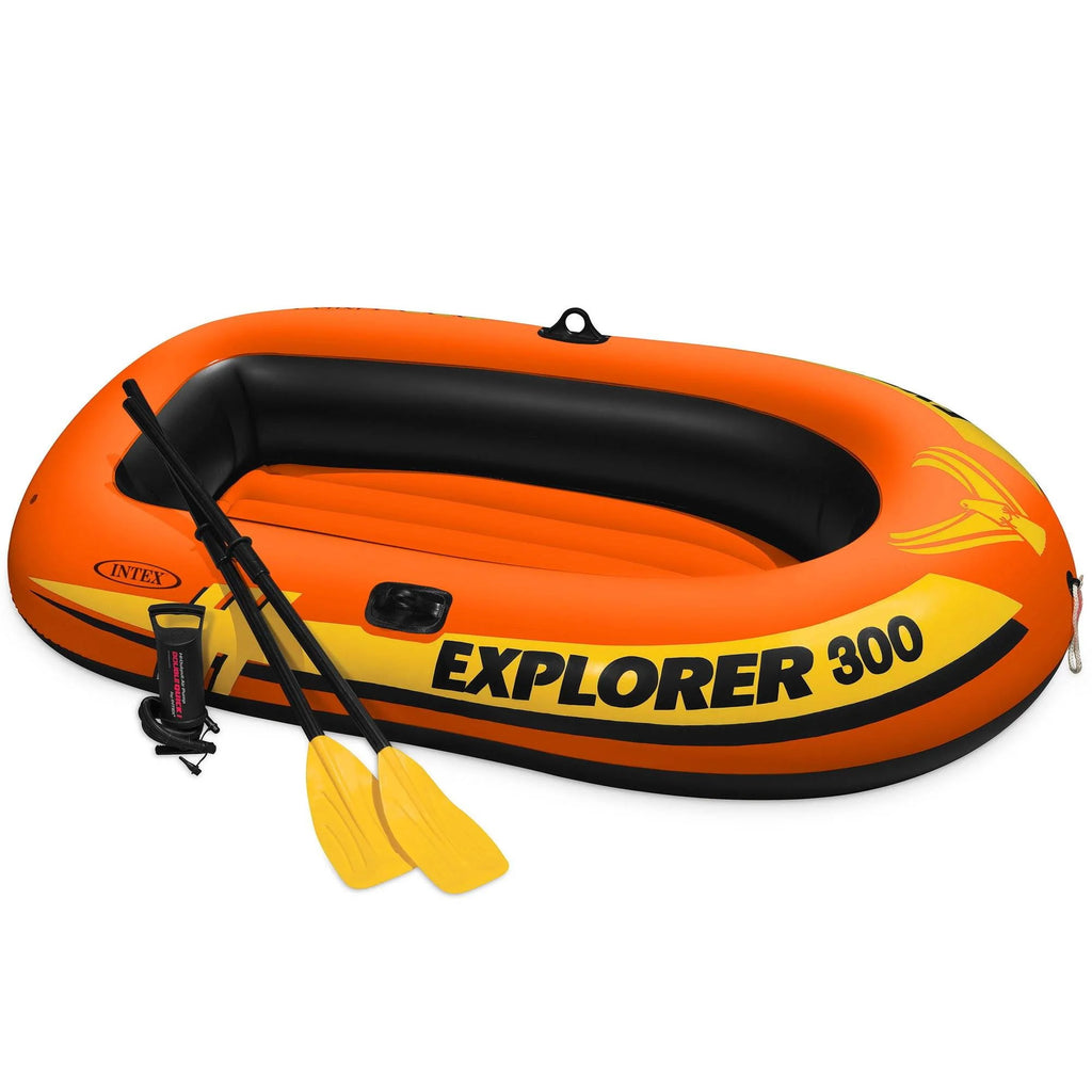 Inflatable 3 Person Raft Boat with Pump & Oars O24022