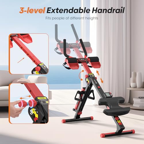 4 in 1 Foldable Rowing Machine with LCD Monitor U6808