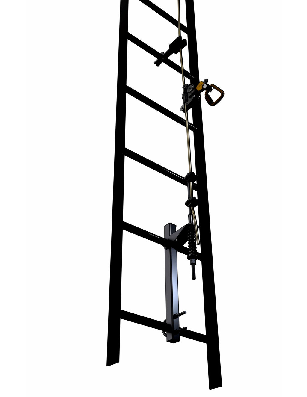 Galvanized Steel Vertical Safety System 50ft Q47316