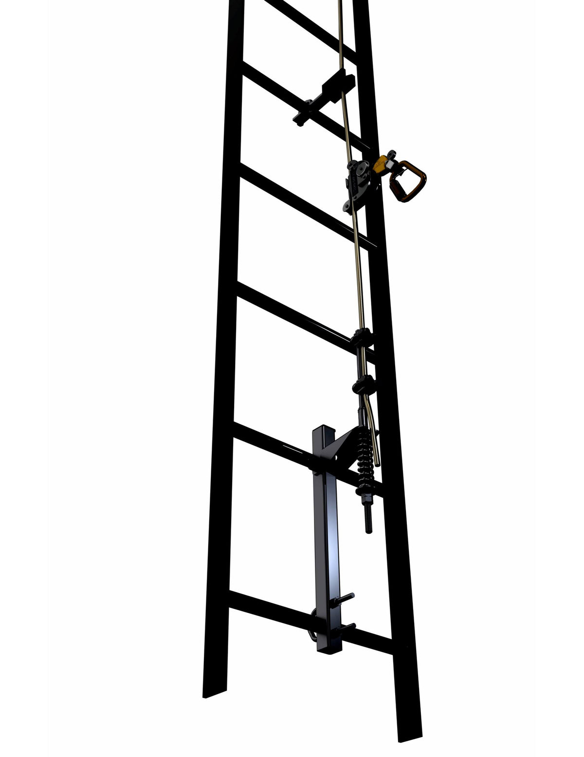 Galvanized Steel Vertical Safety System 50ft Q47316