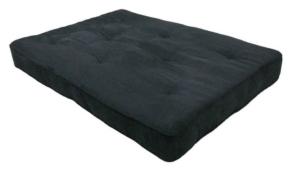 8-Inch Independently Encased Coil Futon Mattress Full Size Black M686013