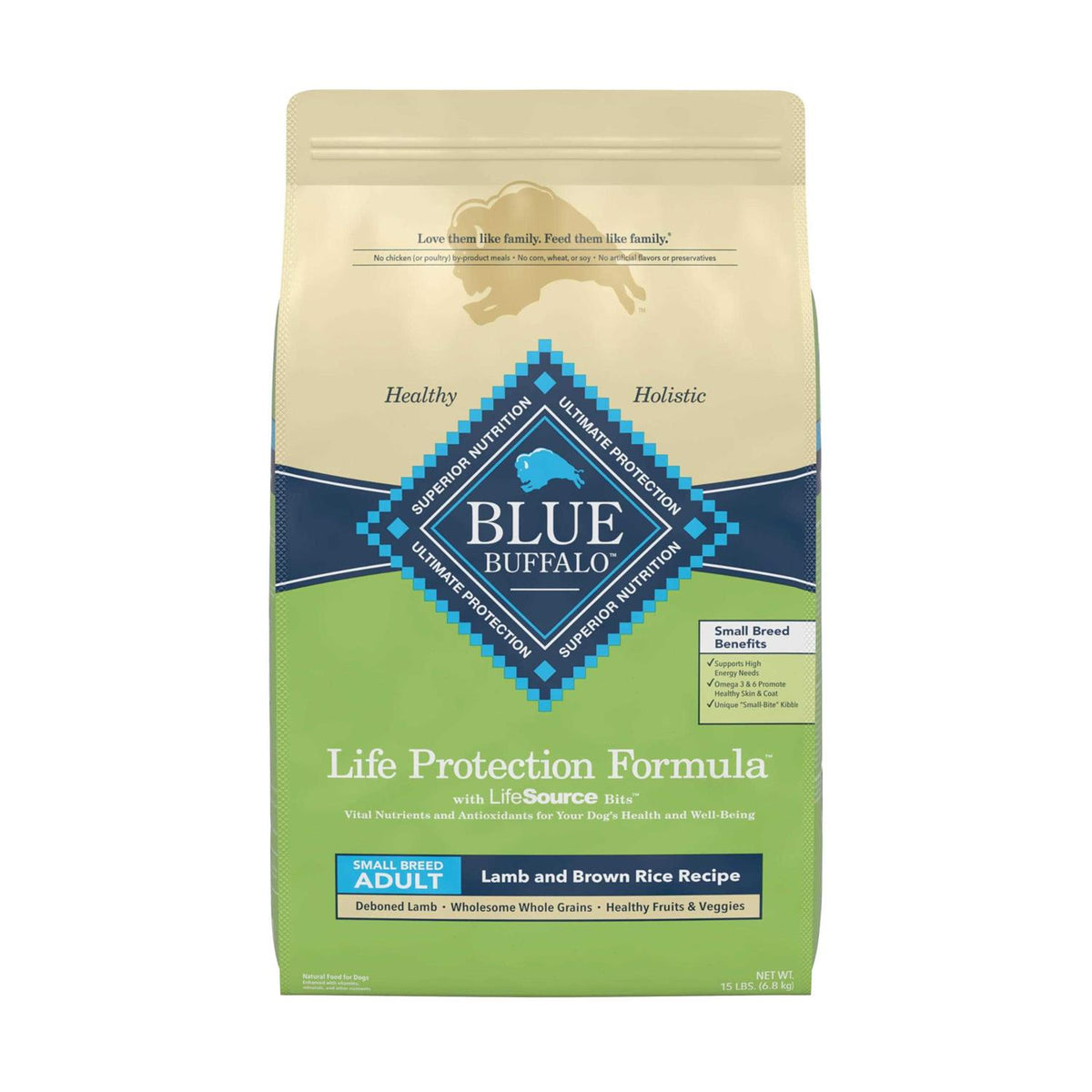 Small Breed Adult Lamb & Brown Rice Recipe Dry Dog Food G499612