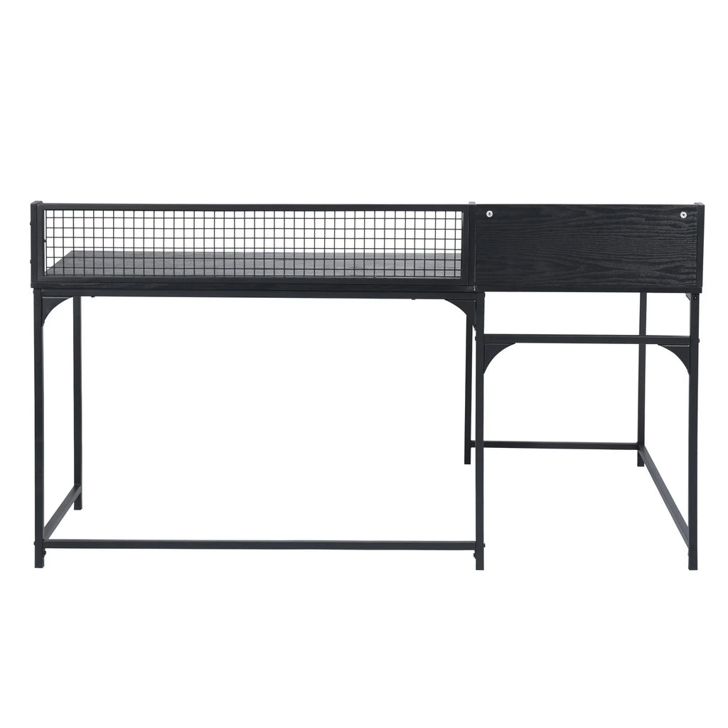 Black L Shaped Corner Desk H56544
