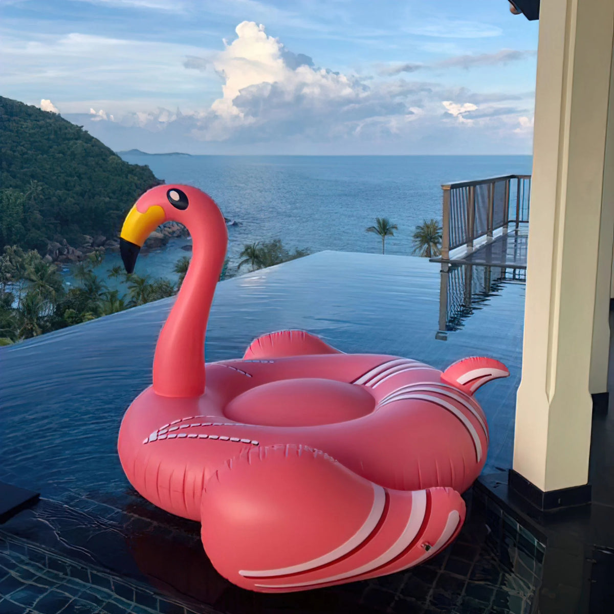 Inflatable Flamingos Pool Float C76594