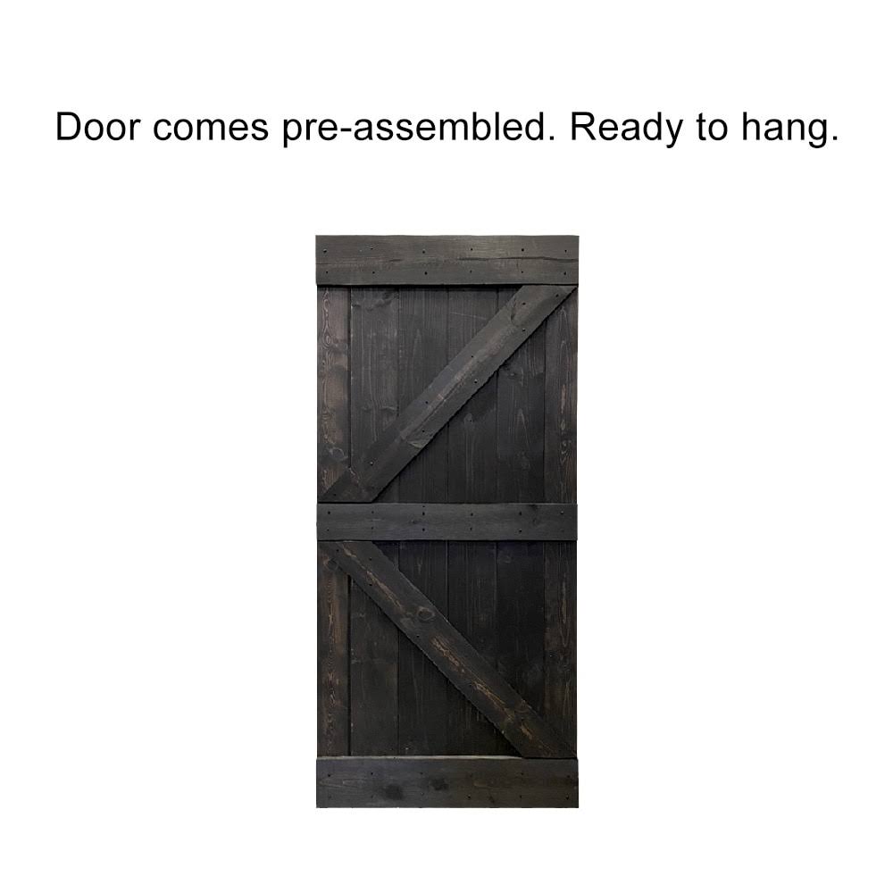 Pre Assembled Solid Pine Wood Interior Sliding Barn Door Slab H64423