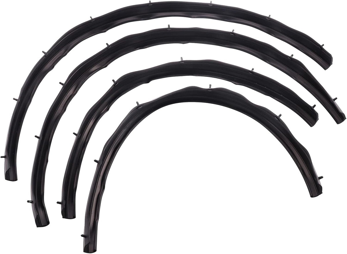 4Pcs Rubber Felt Door Seal Weatherstrip Trim for Ford F250 F350 F450 F550 Super Duty Crew Cab 1999-2016 Pack of 2 L211