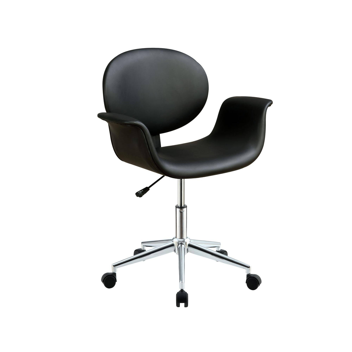 Black Metal Wooden Office Arm Chair E1183