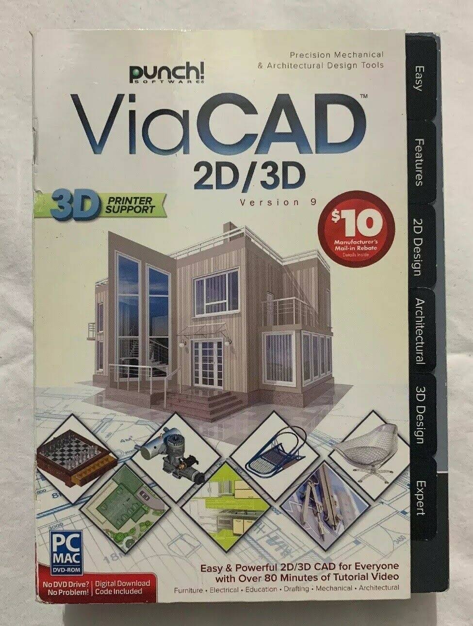ViaCAD 2D/3D Version 9 Disc N5443