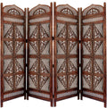 Traditional Four Panel Wooden Room Divider S159001