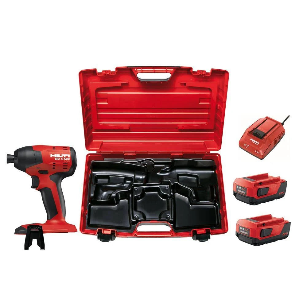 22-Volt Lithium-Ion 1/4 in. Hex Cordless Brushless Impact Driver with Case L819