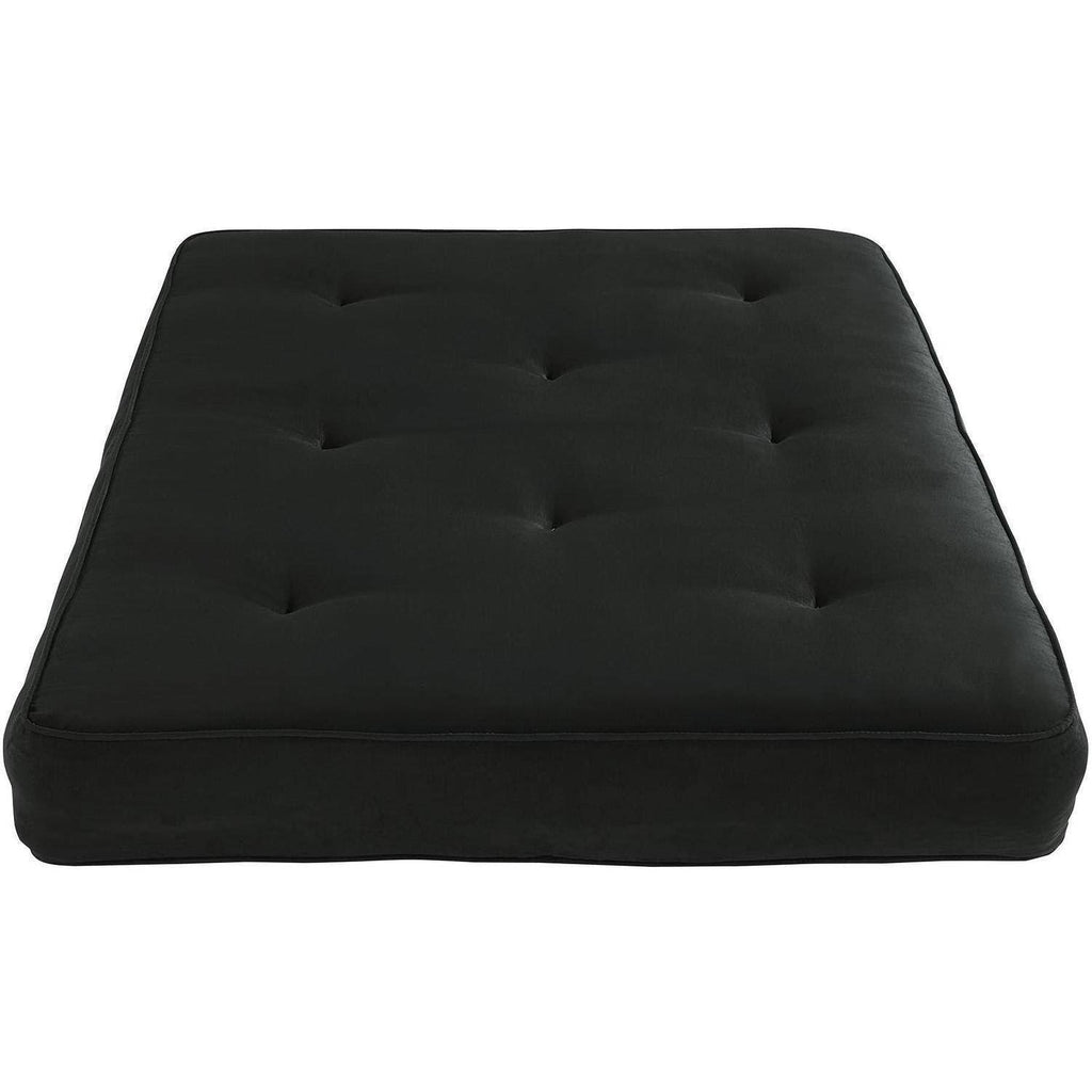 8-Inch Independently Encased Coil Futon Mattress Full Size Black M686013