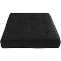 8-Inch Independently Encased Coil Futon Mattress Full Size Black M686013