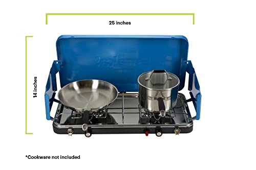 Portable 2-Burner Propane Camping Stove T498604