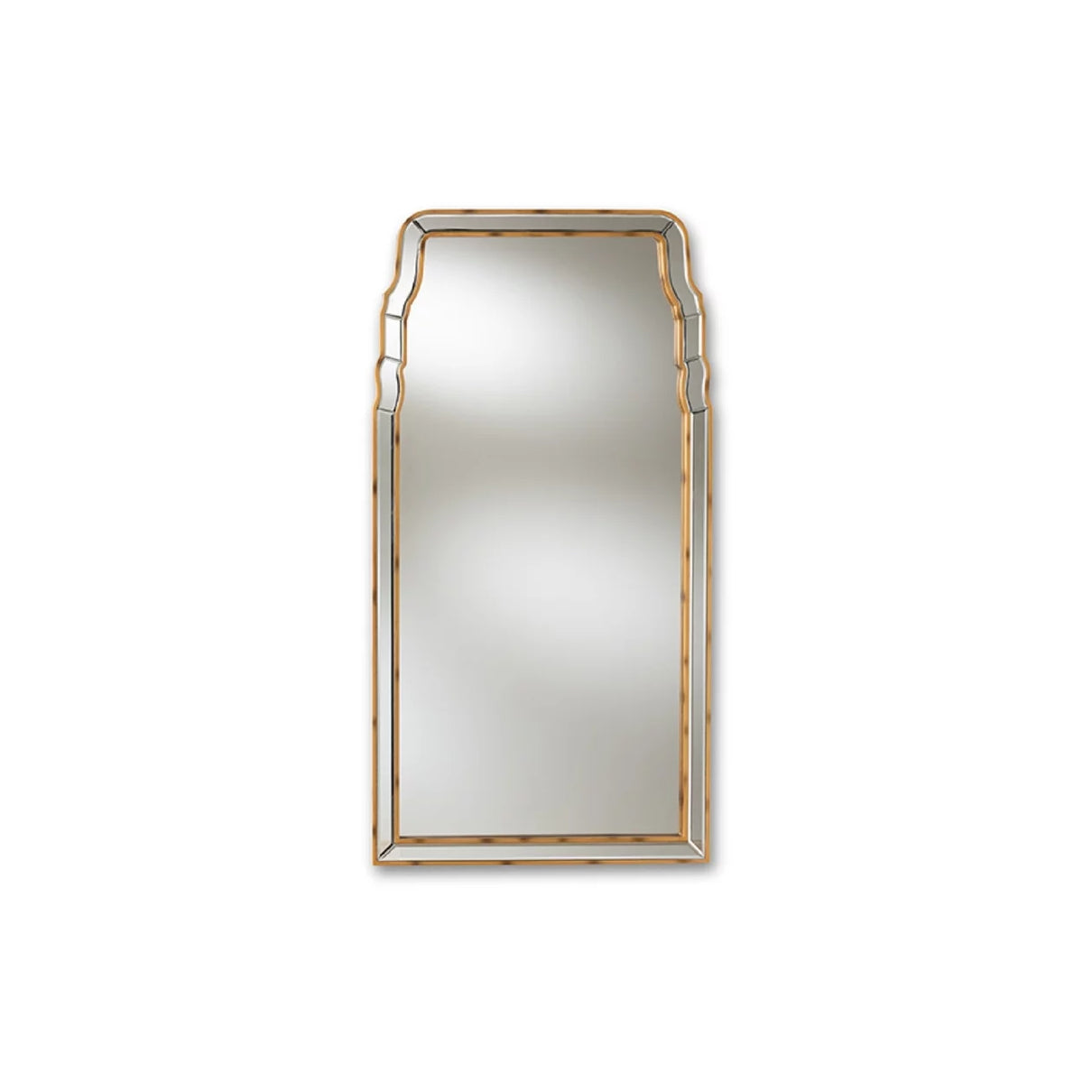 Antique Gold Finished Accent Wall Mirror N814